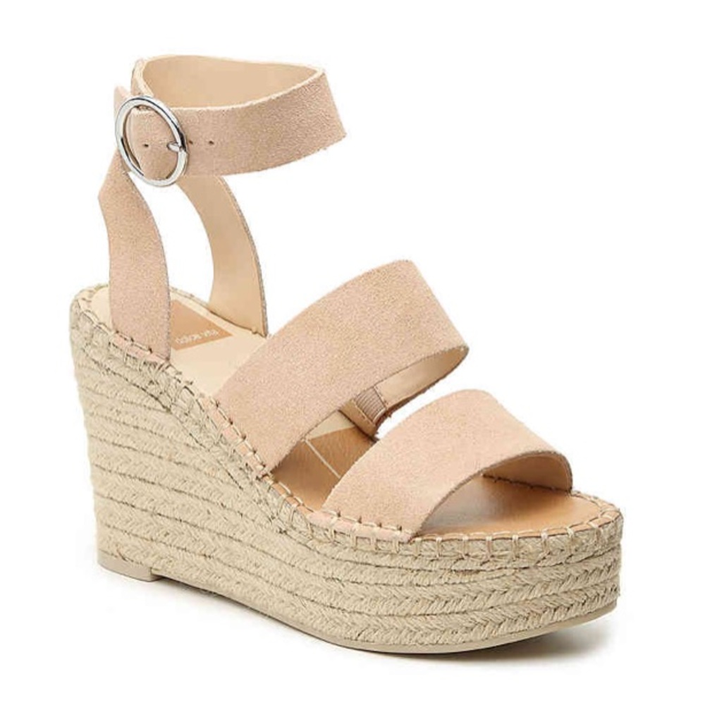 Dolce Vita SHAE Nude/Blush Espadrille Wedge 8.5